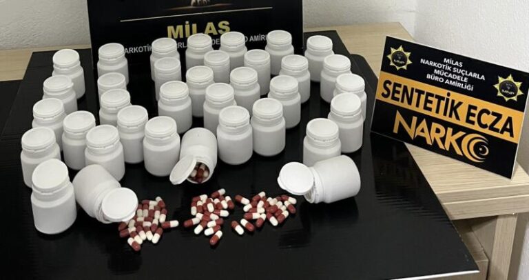 Milas’ta Uyuşturucu Operasyonu: 1.814 Sentetik Ecza Ele Geçirildi, 3 Tutuklama …